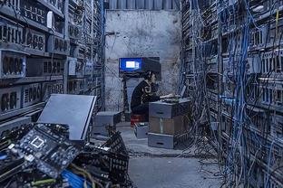 A sprawling Bitcoin mining farm with numerous machines operating